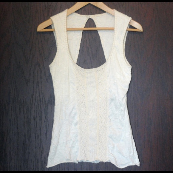 ARDEN B boho chic sleeveless crochet top open back - Picture 4 of 9